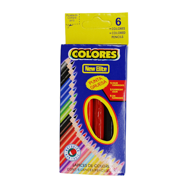 Олівці кольорові COLORES 6 кол. МІНІ арт.6960/3.5-6 *24_