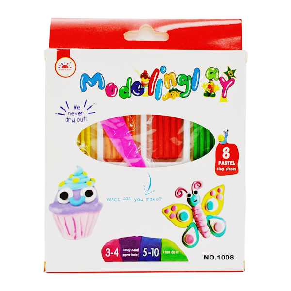 Пластилін Kami Baby 8-кольорів арт.1008_