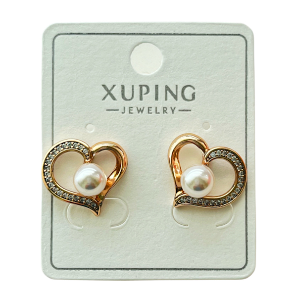 Сережка Золотиста XUPING Перлина пусети 8/21/85/86/138/145/146/216 1шт__