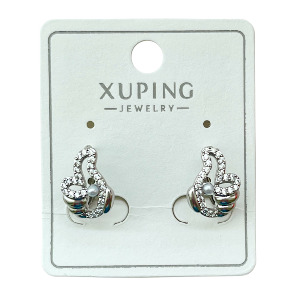 Сережка Срібляста XUPING 63/222/224/236/237/264/289/291 1шт__