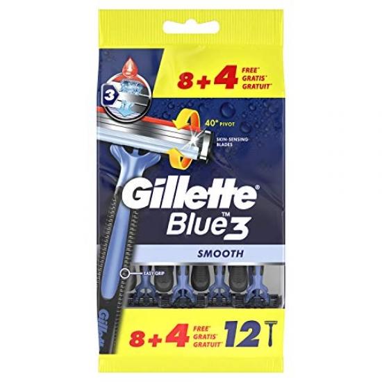 Чоловічі одноразові станки Gillete Blue-3 1шт.(12)