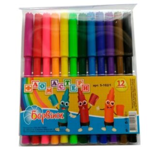 Фломастери БАРВІНОК 5-102/1 12кол