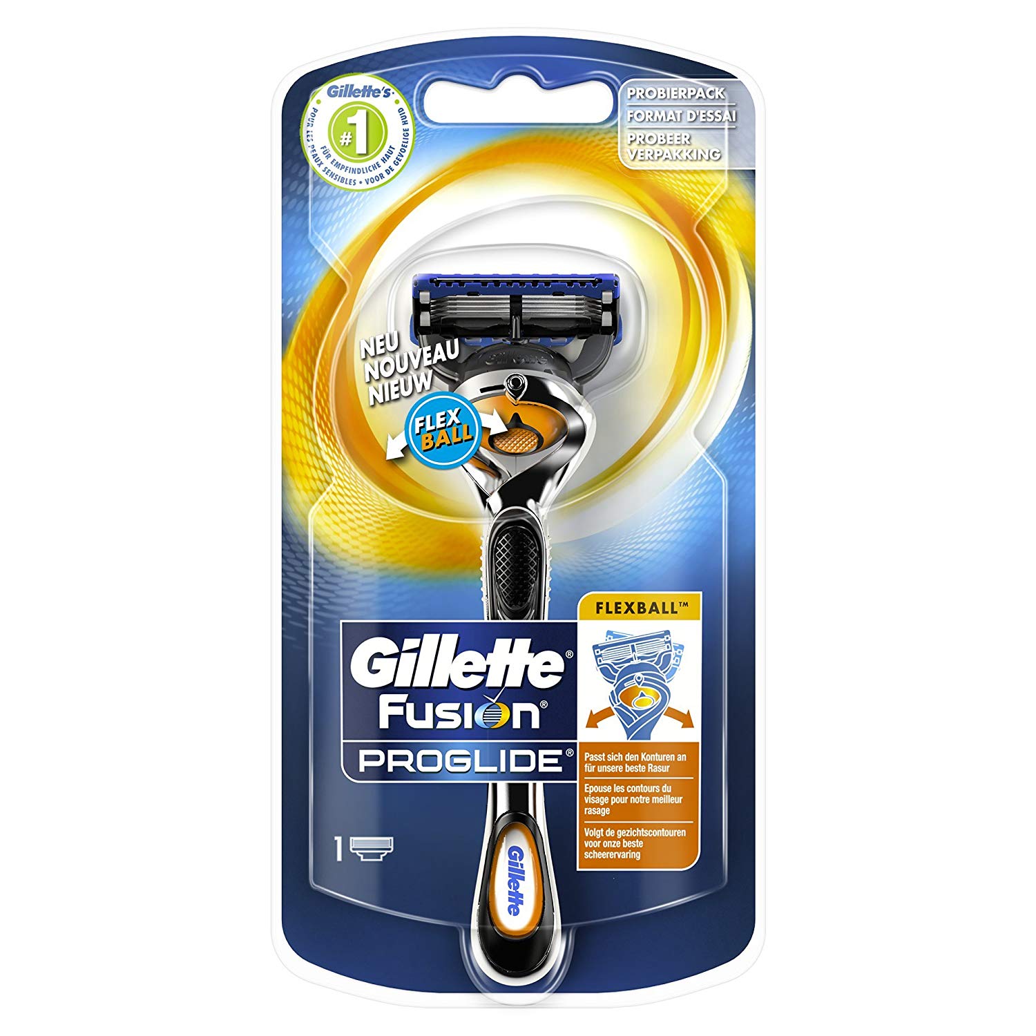 Чоловічий станок Gillete Fusion Proglide FLEXBALL+1шт картрідж