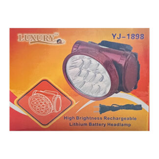 Ліхтар налобний Luxury 1898, 13LED, вбудований акумулятор, ЗУ 220V