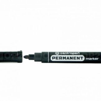 Маркер Centropen Permanent 8566 чорний 2,5мм круглий