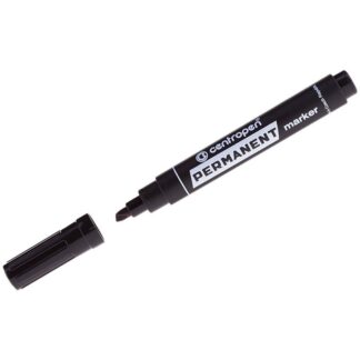 Маркер перманентний Centropen 8576 чорний 1-4,6мм зрізаний