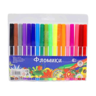 Фломастер 18 кольорів ФЛОМИКИ CR550-18