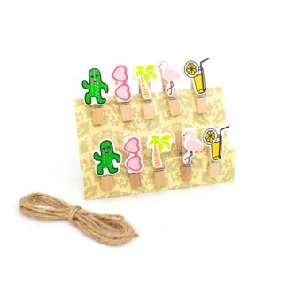 Прищепки декоративні 10шт Мікс 549-2580