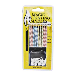 Набір свічок д/торта незатухаючі кольорові 10шт