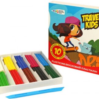 Пластилін Гамма восковий 10 кольорів, 120 гр (24) 331010/Cr.