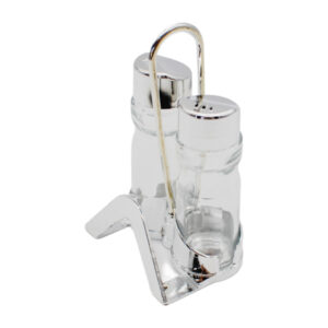 Спецовницы { соль+перец+салф } на нержавющей подставке (набор 4 пр ) 9549 | 9549