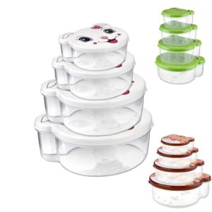 Судок Набір квадратні 4 в 1 (24) звірята