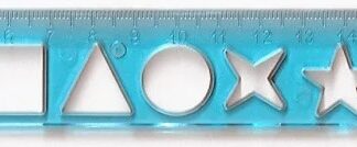 Лінійка 20 см (прозорий пластик)