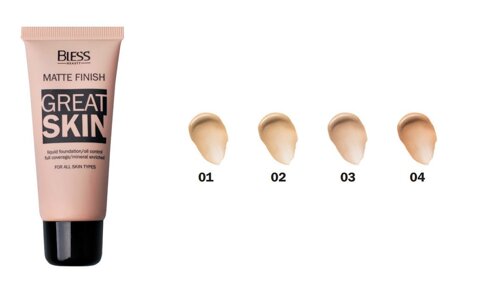 Тон. крем BLESS Great Skin № 03 натур