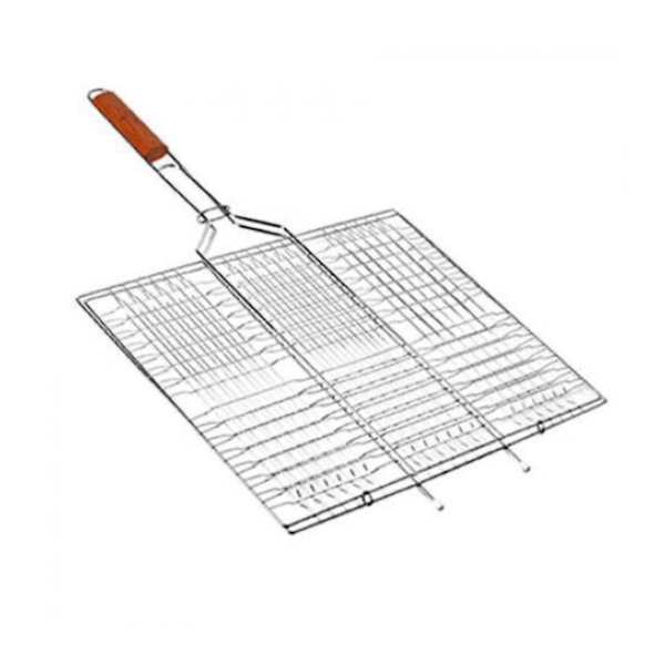 Решітка-гриль плоска середня 58.5*40*30см MH-0162