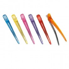 Зажим для волосся SPL (12шт) перукарський кольоровий