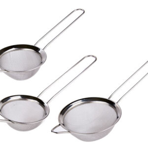 Сито металеве набір 3шт (8см 10см 12см) з ручкою