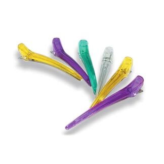 Зажим для волосся SPL (10шт) поштучно перукарський кольоровий 926160