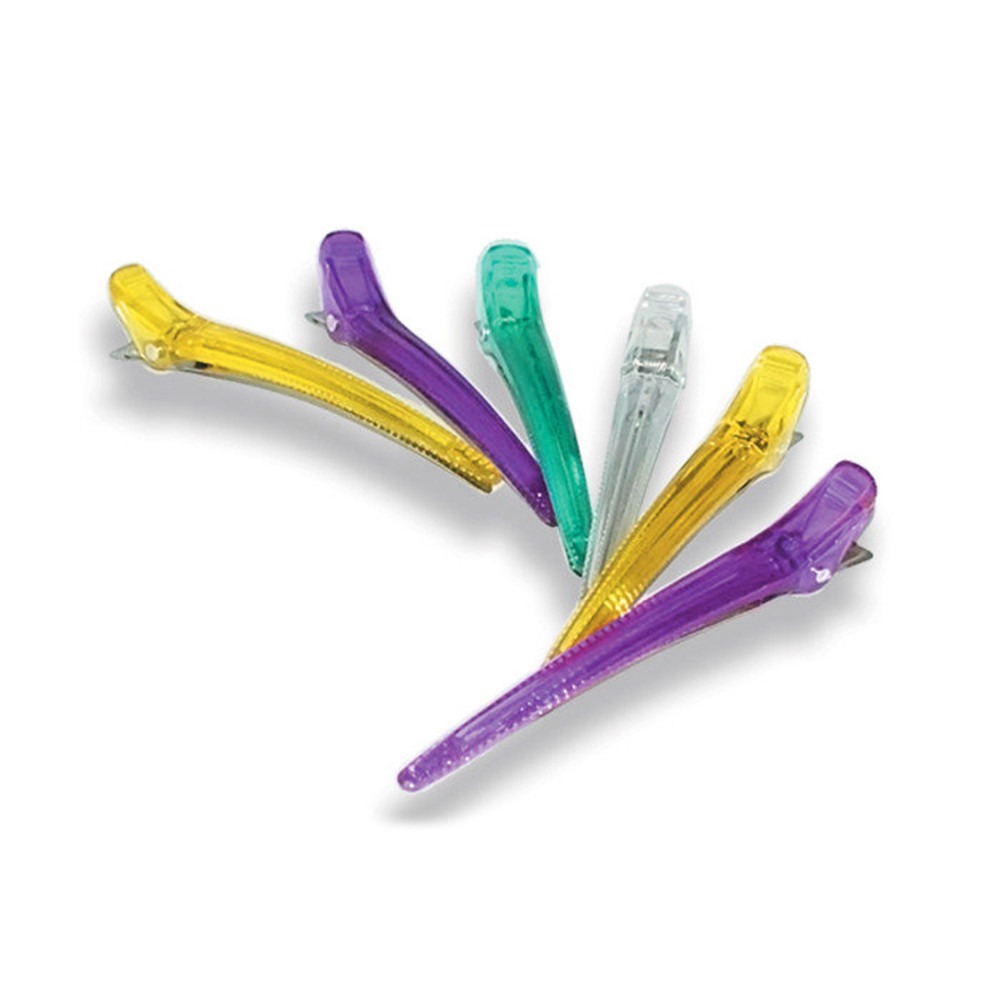 Зажим для волосся SPL (10шт) поштучно перукарський кольоровий 926160