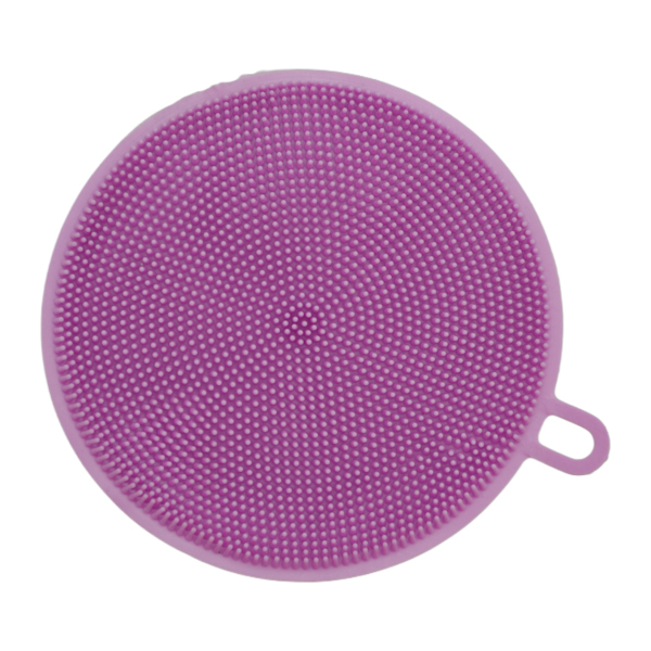 Губка силіконова для миття посуду 1шт кругла арт.25-А6