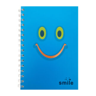 Блокнот А-5 обкл. пластик пружина збоку, клітинка 80арк.7125