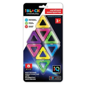 Конструктор магнітний LT 1005 8 деталей, на листі