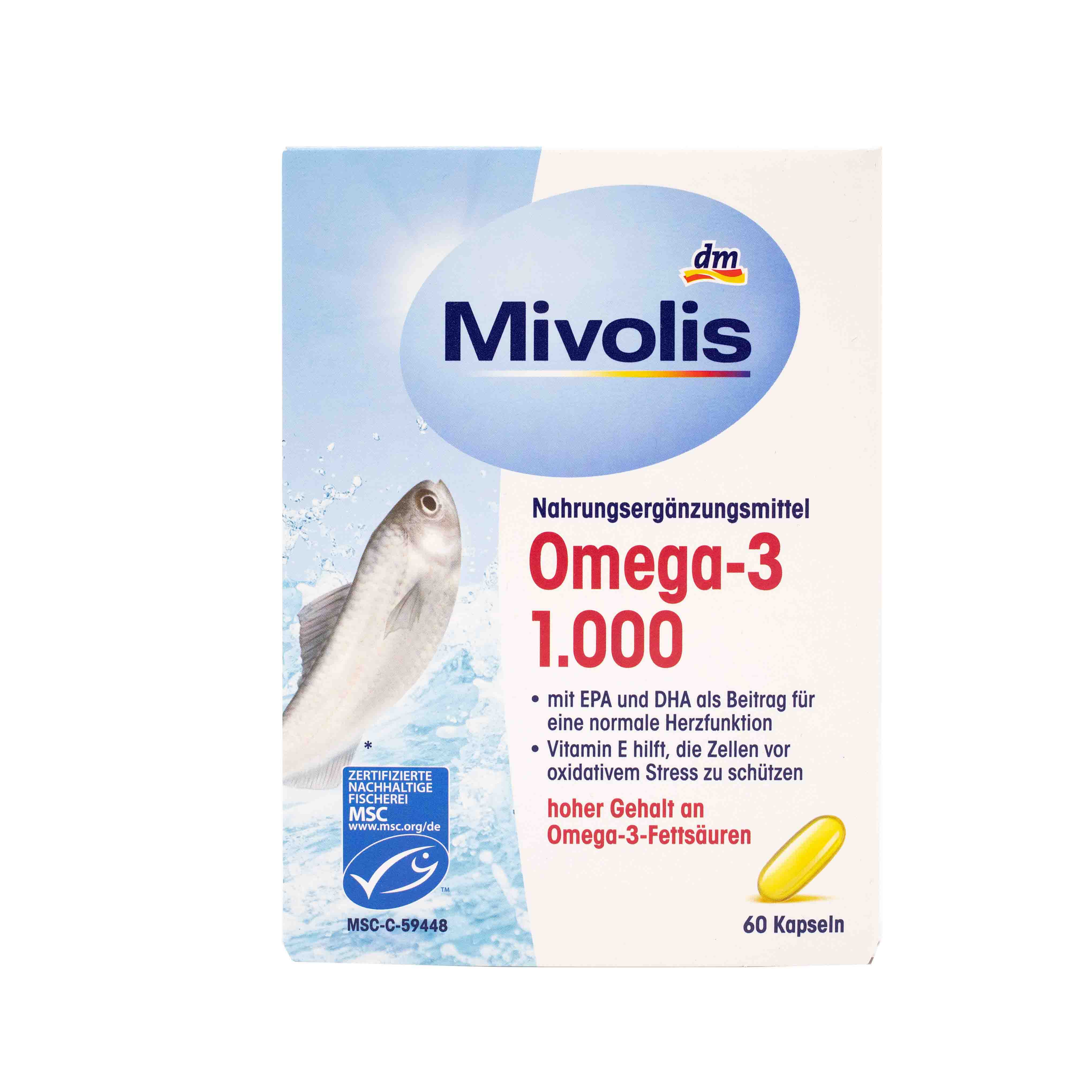 Mivolis Омега-3 1000, 60 капсул, 85 г