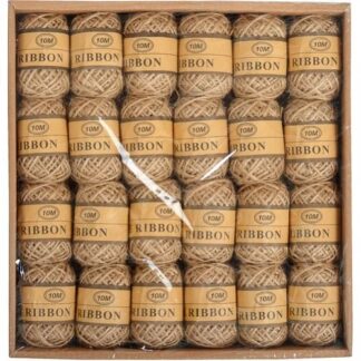 Нитки для творчості коричневі джутові 10м 1 шт