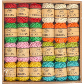 Нитки для творчості кольорові джутові 10 м 1 шт