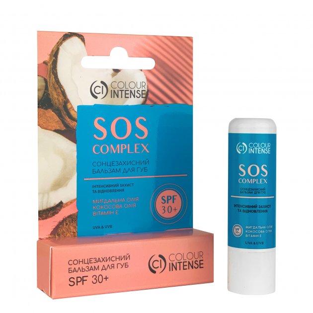 *Бальзам д/губ Colour Intense SOS complex SPF 30+ 5г