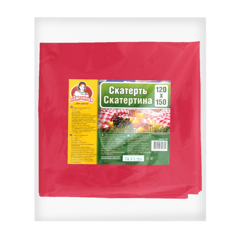 ПОМІЧНИЦЯ скатертина поліетилен 120см*150см<>