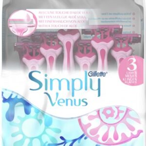 Жіночий одноразовий станок Gillete Venus-3 Simply 12шт*