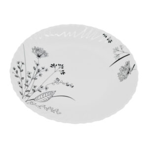 Тарілка 190мм Чорно біле суцвіття, Wave, V-190Р, Vittora,БПС