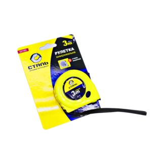 Рулетка пластиковий корпус Сталь, шт (22130) 3мх16мм