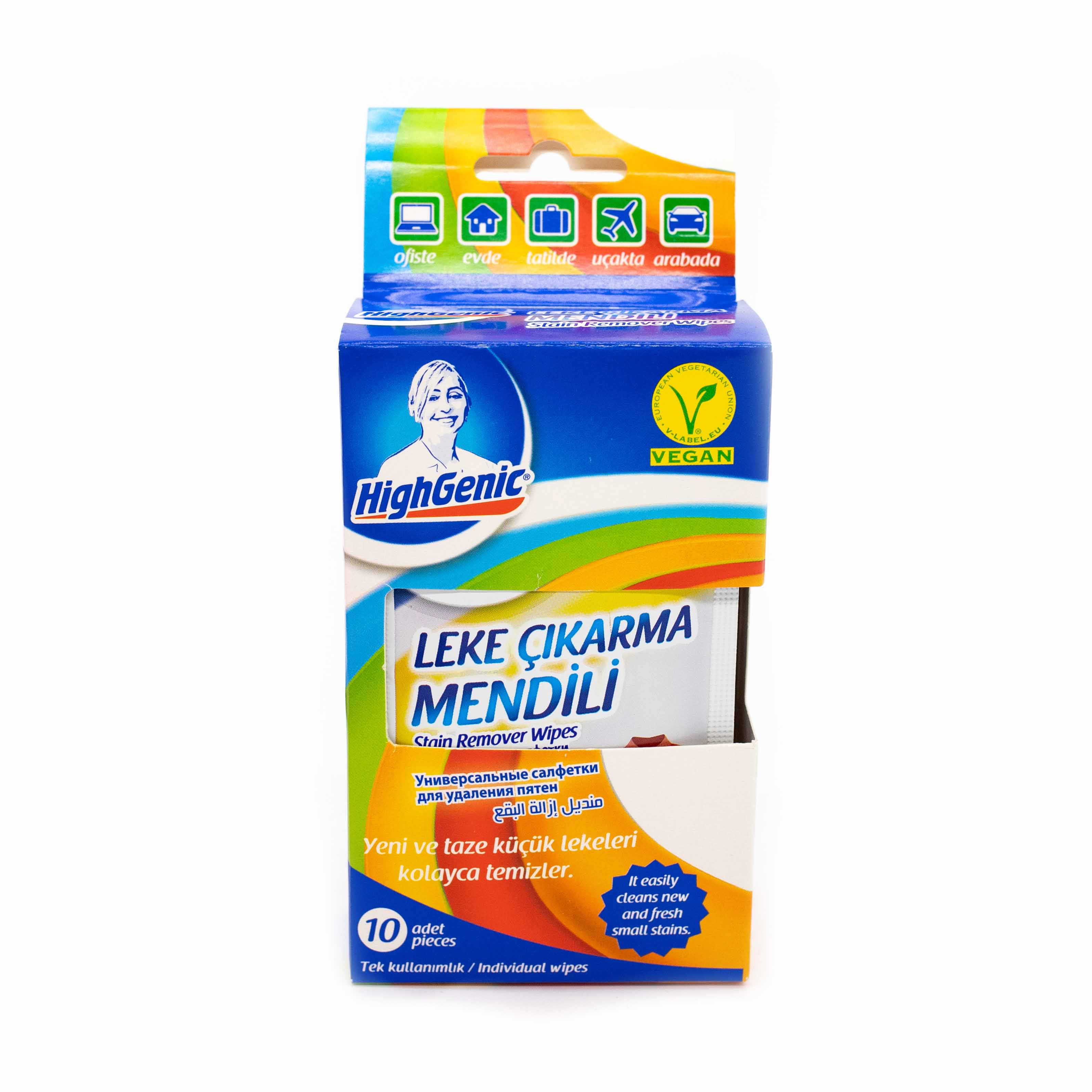 Плямовивідник HighGenic серветка проти плям 10шт<>