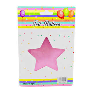 Повітряна кулька Зірка Рожева фольга