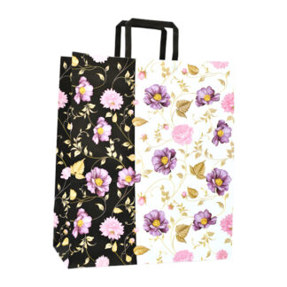 .Пакет подарунковий Крафт білий 32*42*15 в асортименті (10шт)