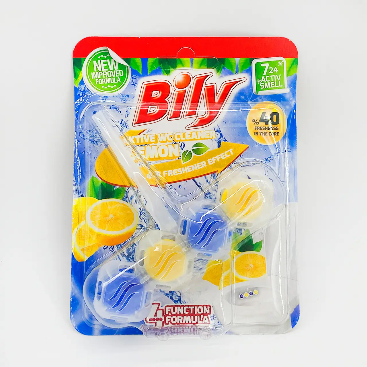 Туалетний блок твердий BILY /ЛИМОН/ 1*50г<>