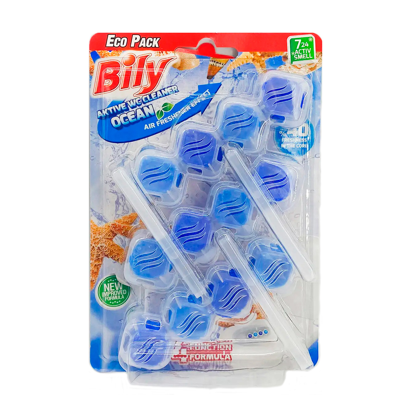 Туалетний блок твердий BILY /ОКЕАН/ 3*50г<>