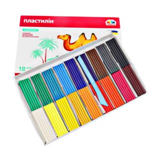 Пластилін дит. 18 кол., 288 г, стек, Захоплення 200315