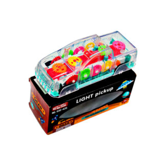 Машинка арт. 035-A25 2 кольори мікс, прозорий корпус, кольорові внутрішні деталі,