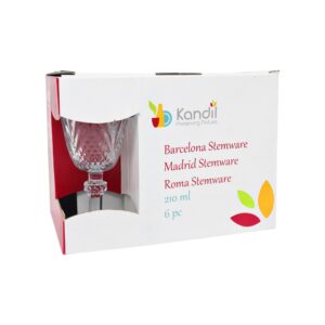 Набір Келихів Madrid Kandil Glass 6шт. 210мл.