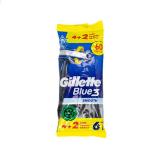 Чоловічі одноразові станки Gillete Blue 3 Smooth 6шт.