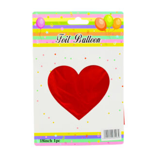 Повітряна кулька Серце червоне матове фольга (45см)