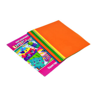 Набір кольорового паперу та картону А-4, 7+7 аркушів АП-1301