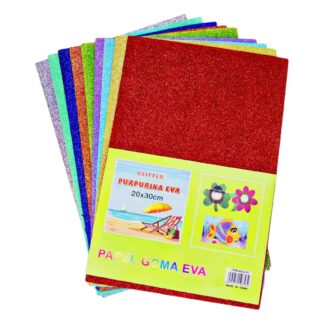 Фоамеран А4 один колір в уп. (10шт.) ( черв., зелен., зол., срібло,син.,сал.) 0410- 37