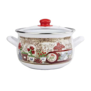 Кастрюля 16см, 2.1л GUSTO Квітковий сад  GT-T116-FG