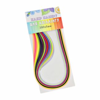 Н-р Папір для квілінгу 24 кольори, 120 смужок, довжина 390х ширина 5 ММ.