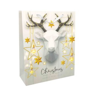 Пакет под. Новорічний 26*32*10 WB2324-2M Малюнок з блиском