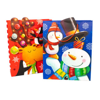 Пакет под. Новорічний 26*32*10 QZ626B Дитячий 3d